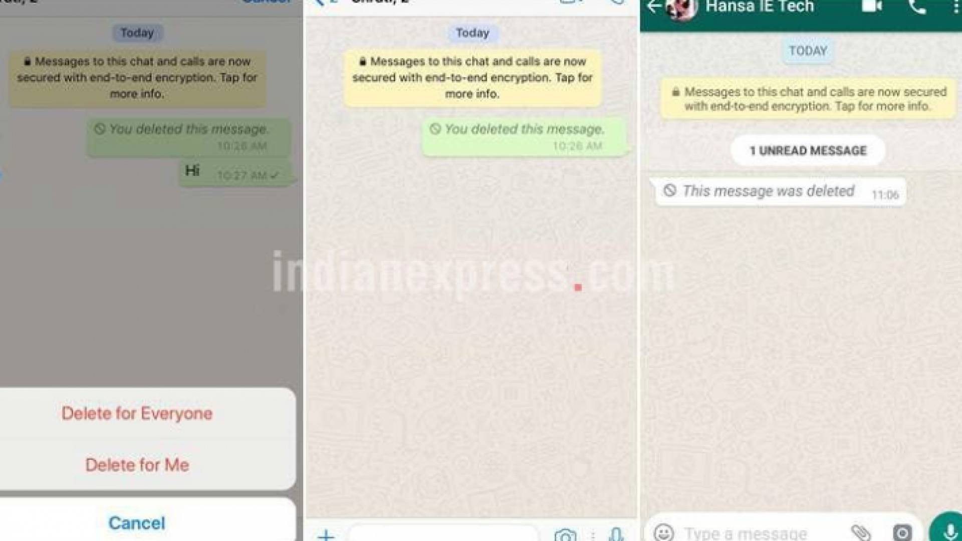 واتساب تمدد فترة حذف الرسائل المرسلة لأكثر من ساعة
