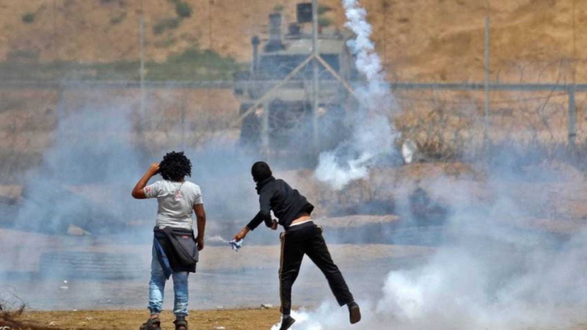 جانب من المواجهات