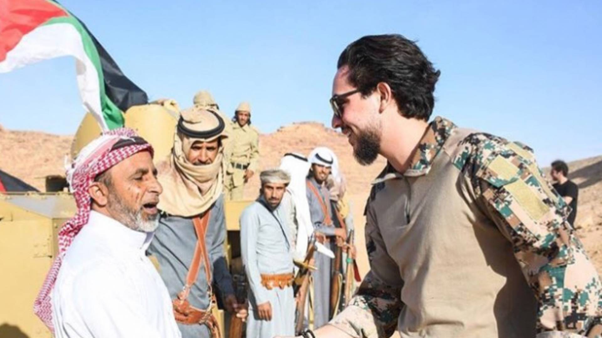 ولي العهد لدى زيارته وادي رم