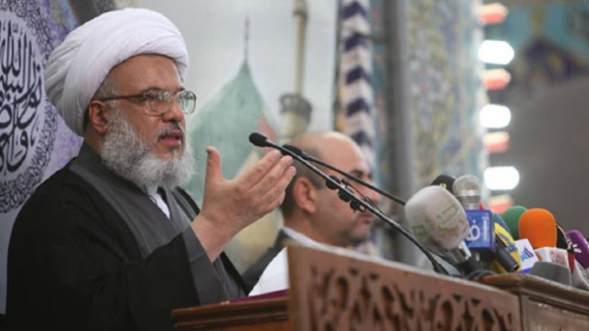 ممثل المرجعية الدينية الشيعية الأعلى في العراق الشيخ عبد المهدي الكربلائي