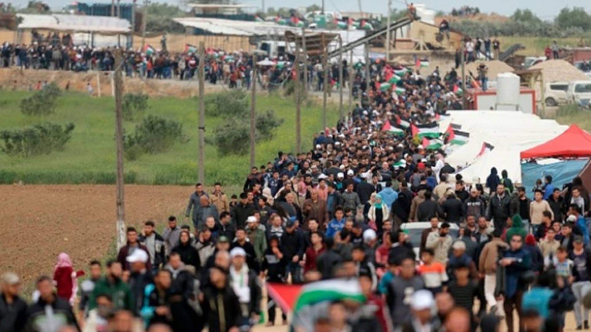 جانب من مسيرات العودة - ارشيفية