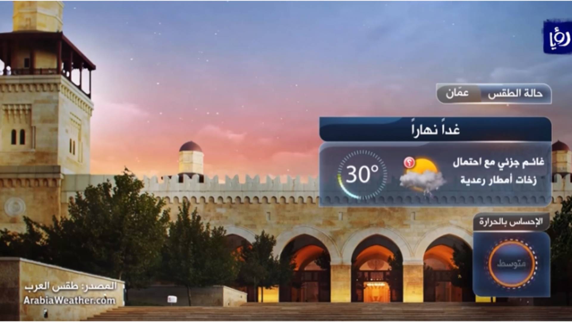 حالة من عدم الاستقرار الجوي تؤثر على المملكة الأحد