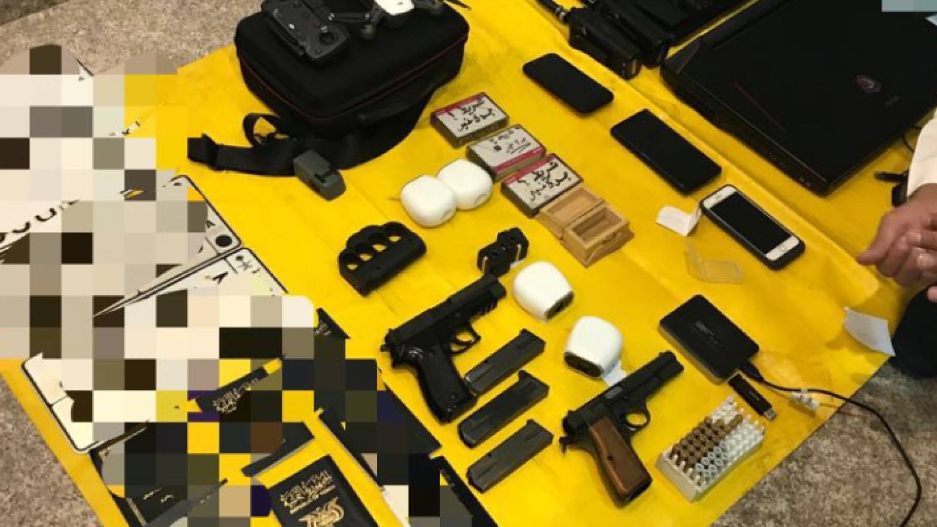 جانب من المضبوطات