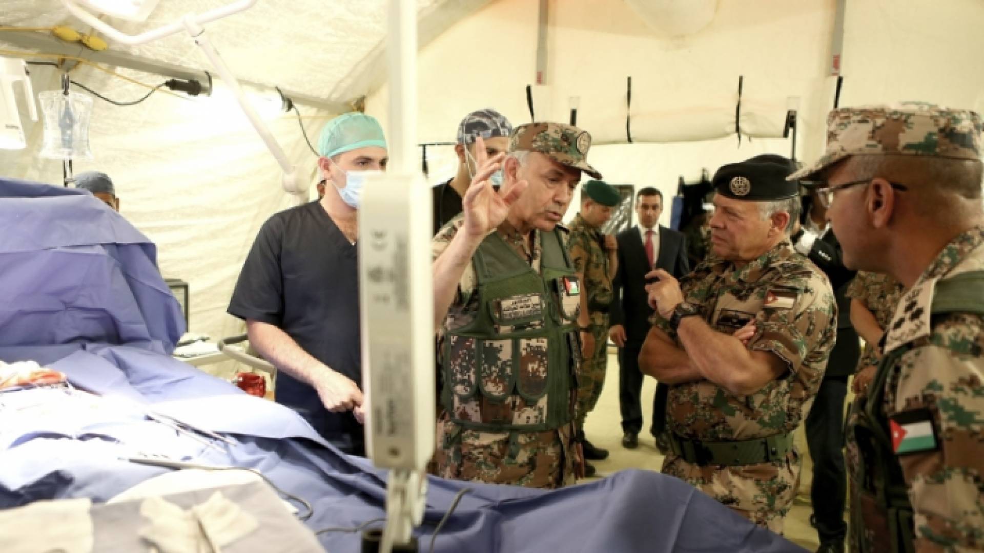 جانب من حضور جلالة الملك للتمرين