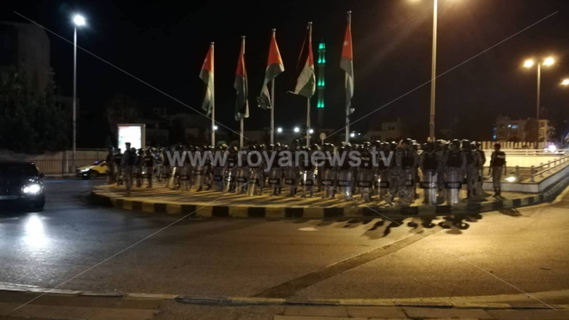 انتشار أمني كثيف في محيط الدوار الرابع