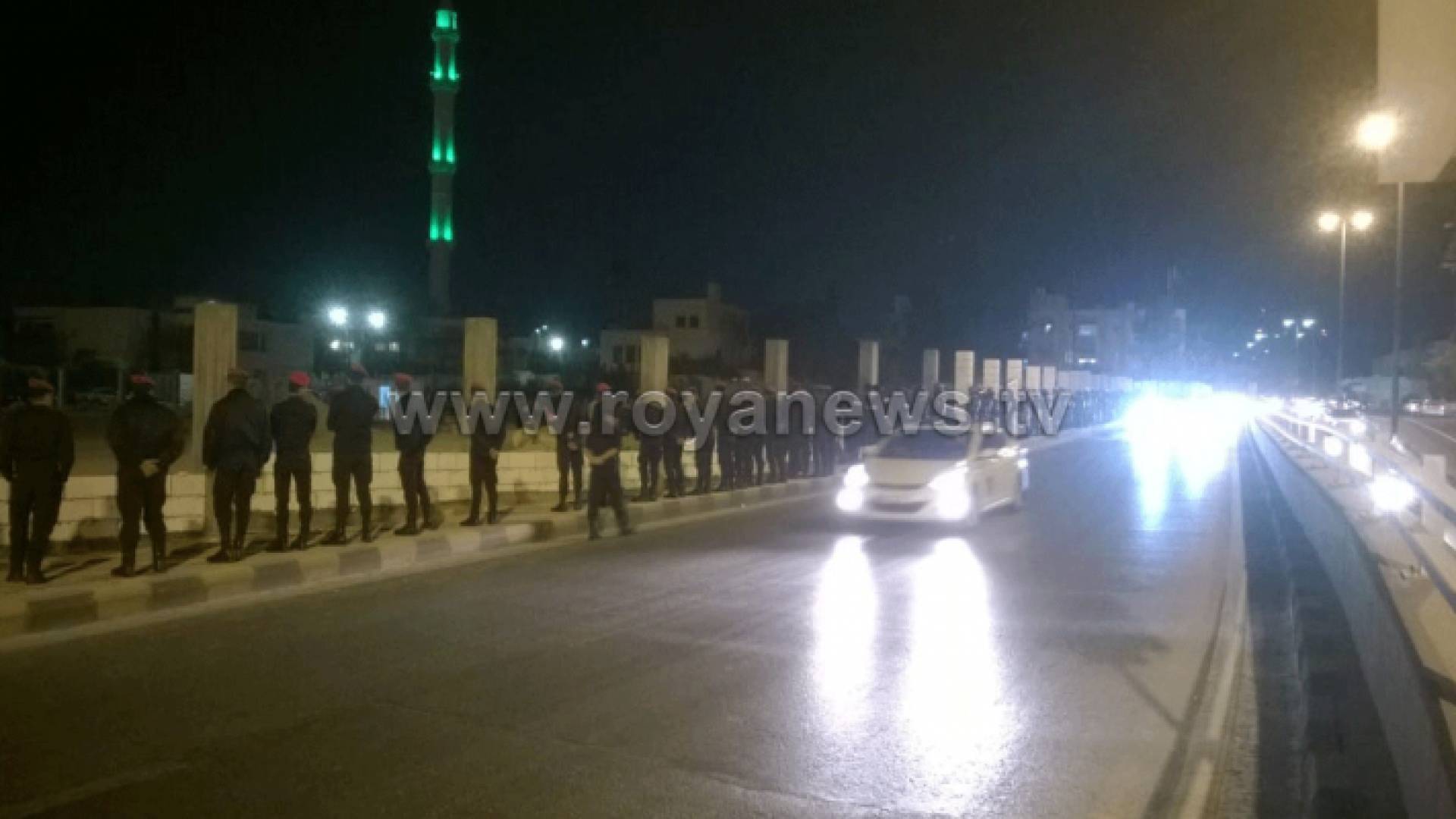 شهد محيط الرابع تواجدا كثيفا لقوات الامن