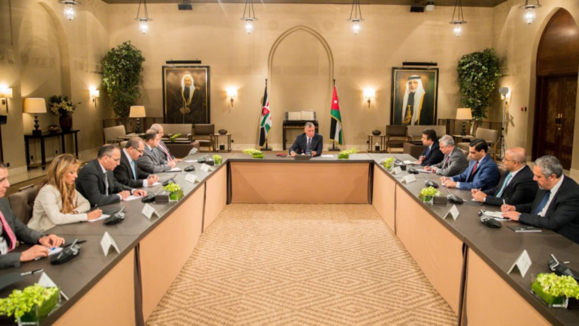 جانب من لقاء الملك