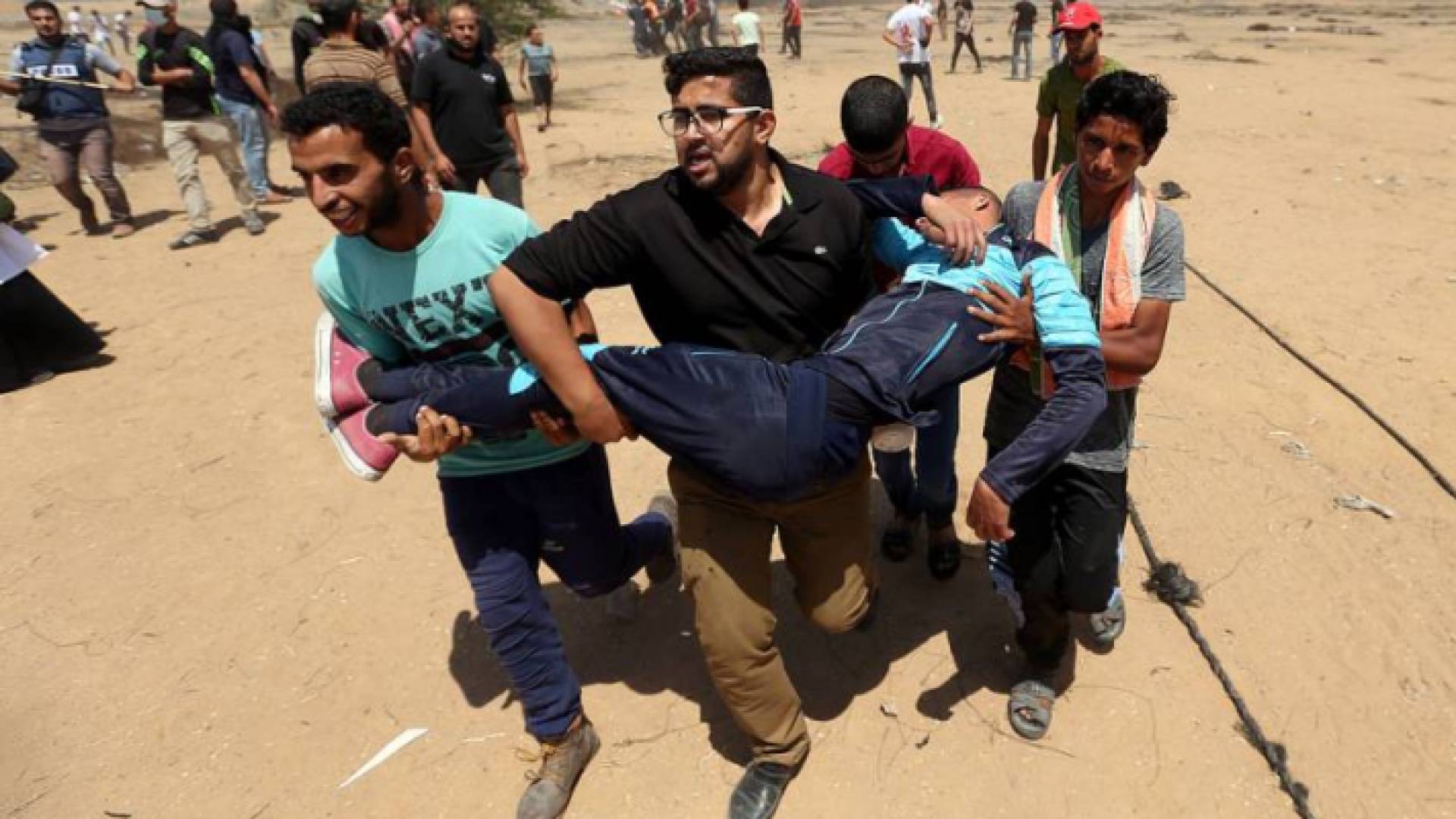 صورة من مسيرة غزة الجمعة