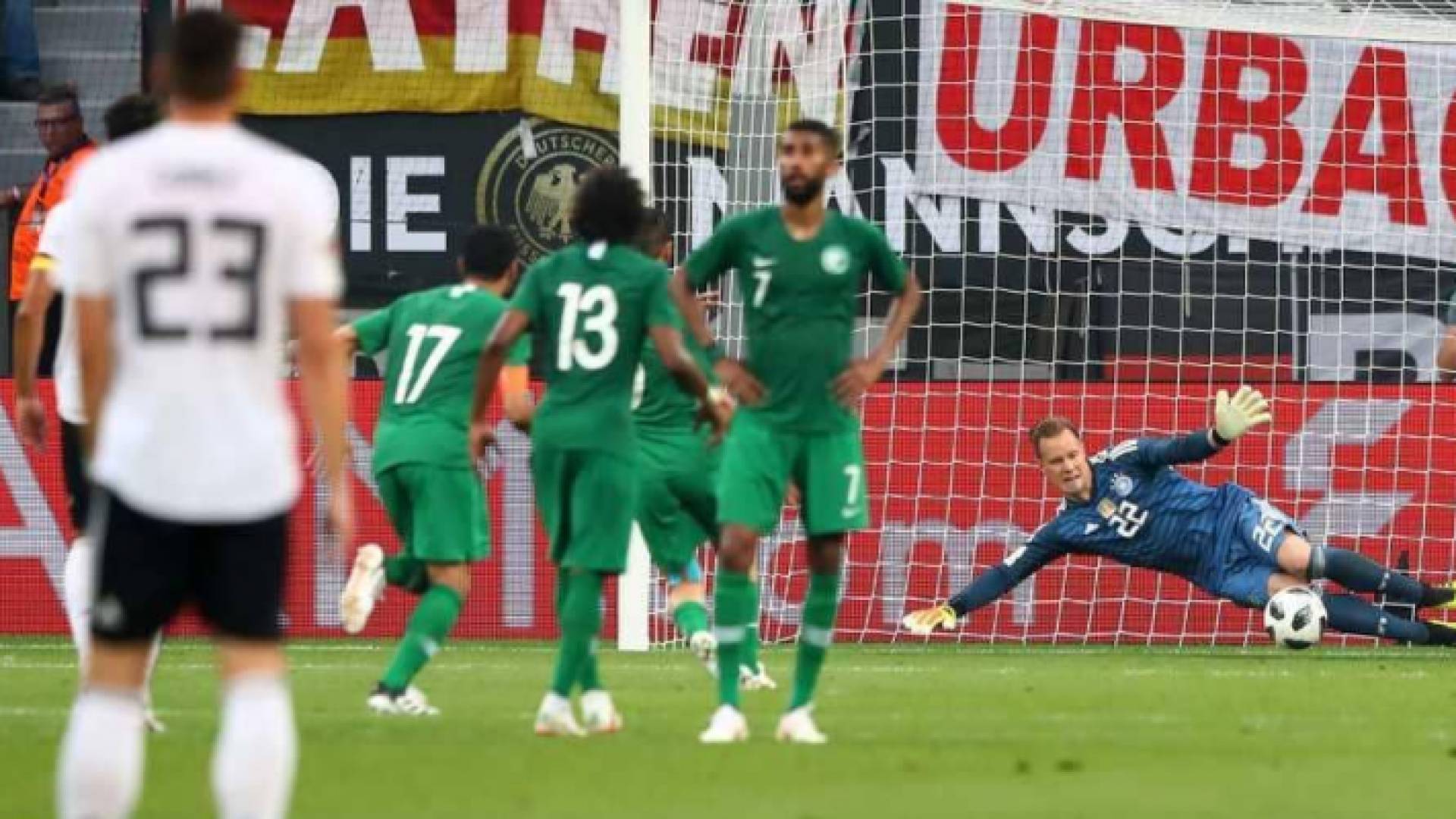 هدف السعودية جاء من ركلة جزاء