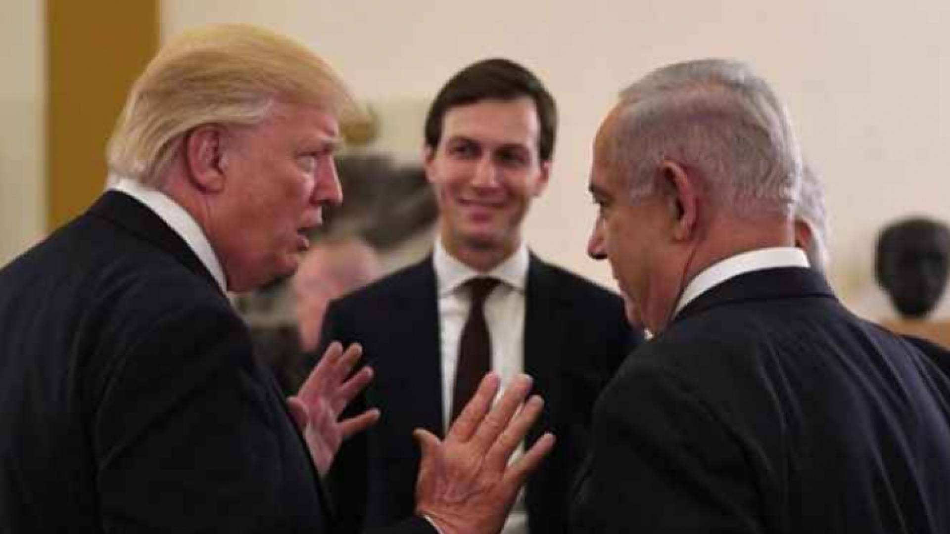 الصورة ارشيفية للرئيس الأمريكي ورئيس وزراء الاحتلال