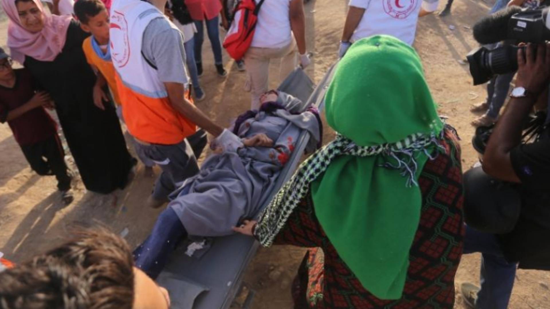 اصابات من مسيرة اليوم بغزة