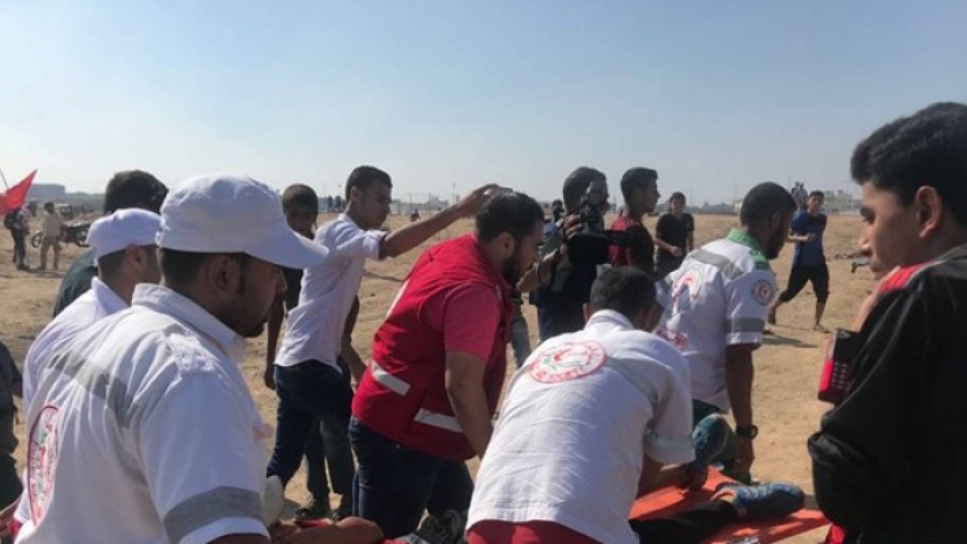 146 اصابة على حدود غزة