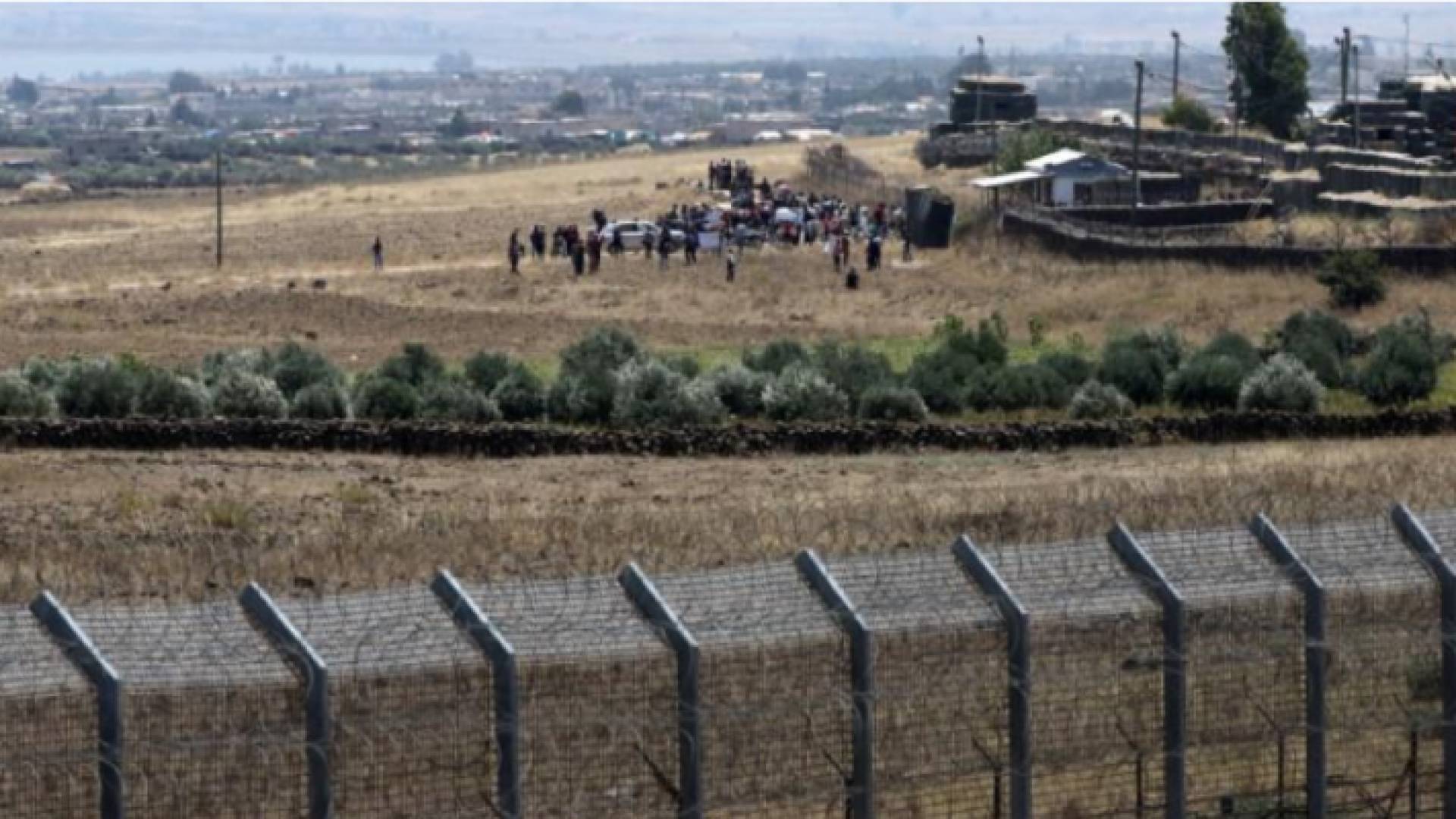 جزء من الحدود بين الاحتلال وسوريا من هضبة الجولان