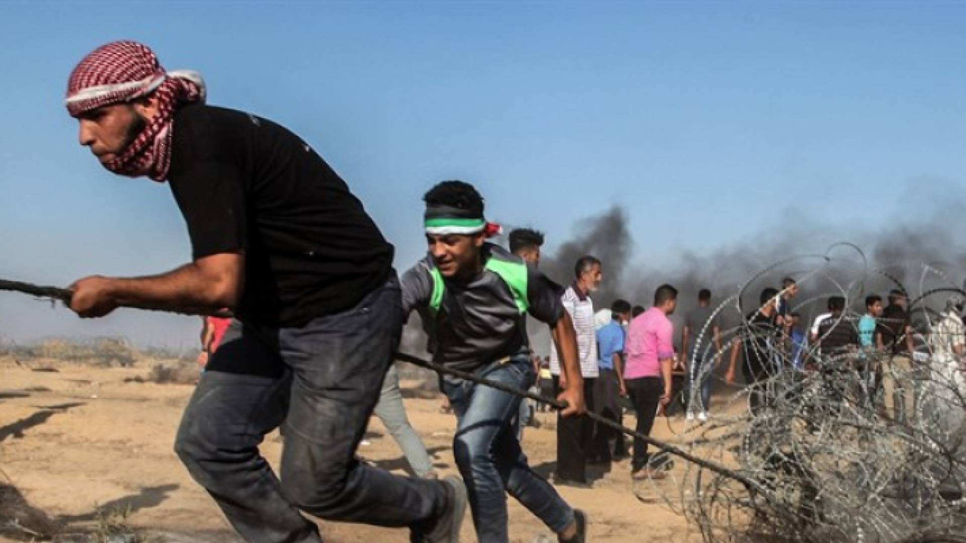 ارشيفية من مسيرات العودة في غزة