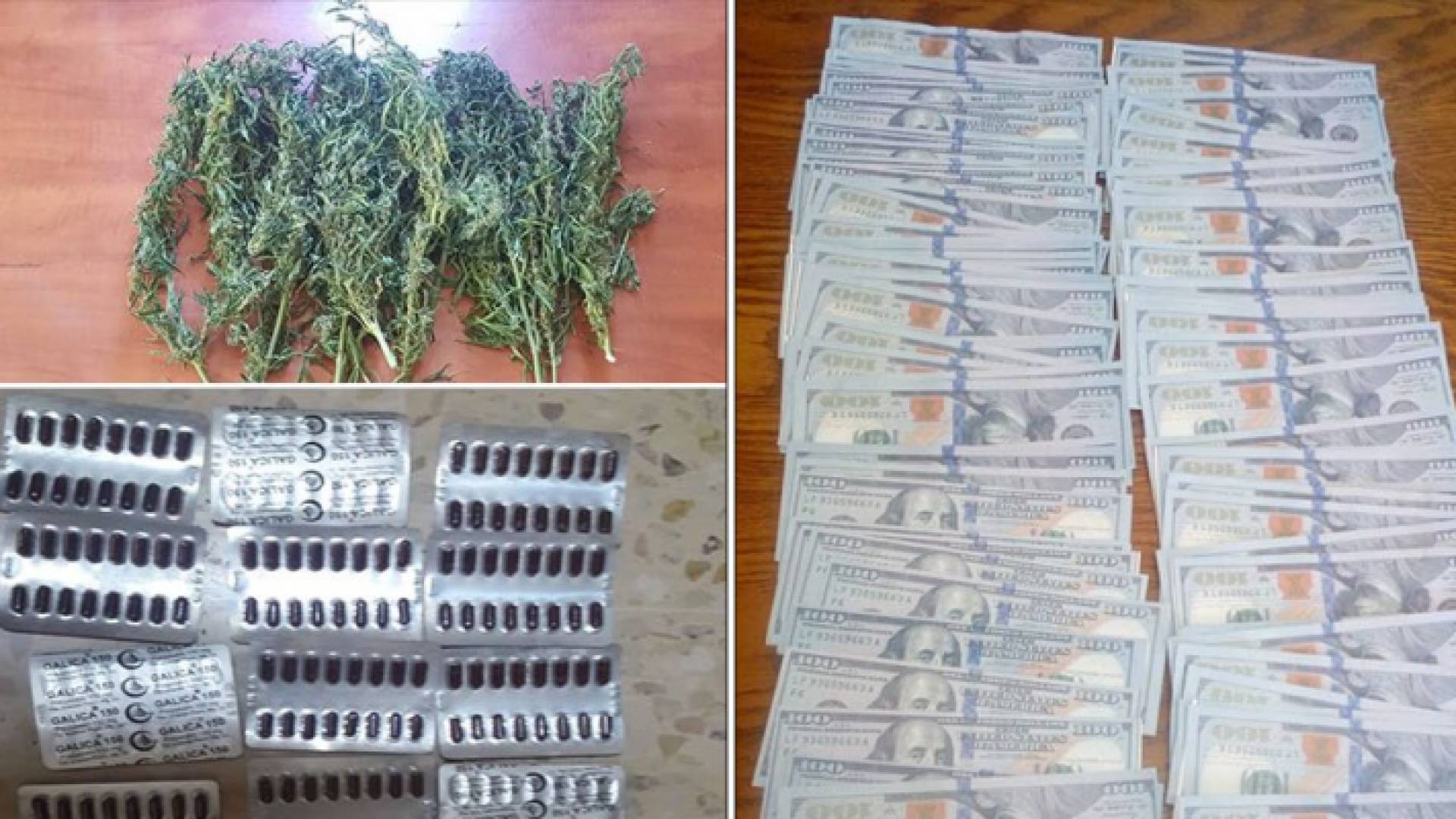 جانب من المضبوطات