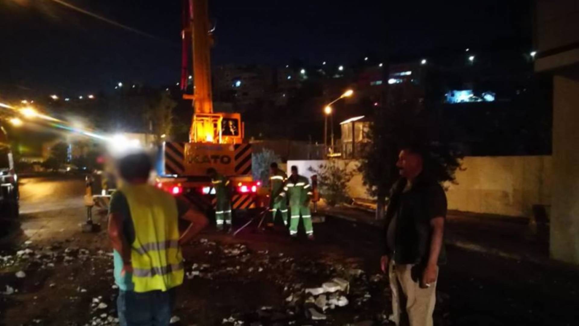 صورة من موقع الانهيار