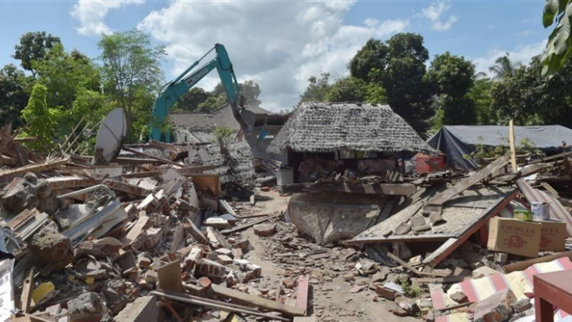 جانب من الزلزال