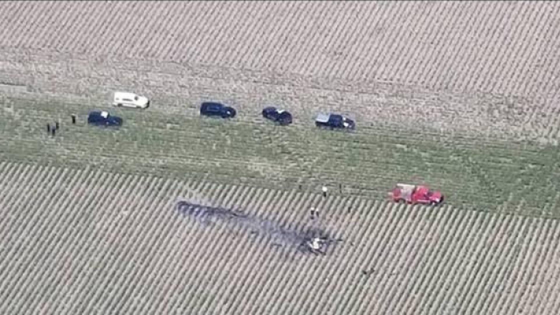 صورة من موقع تحطم الطائرة