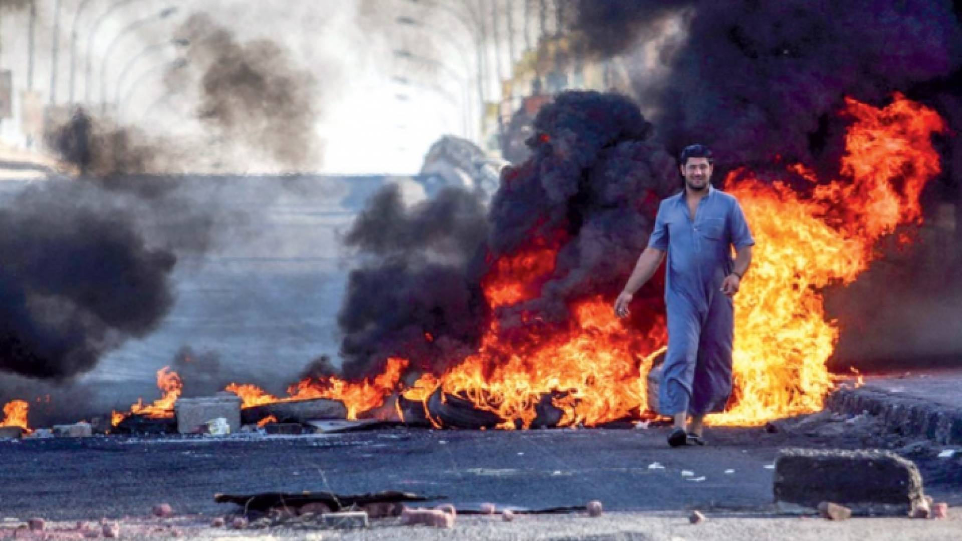 جانب من التظاهرات