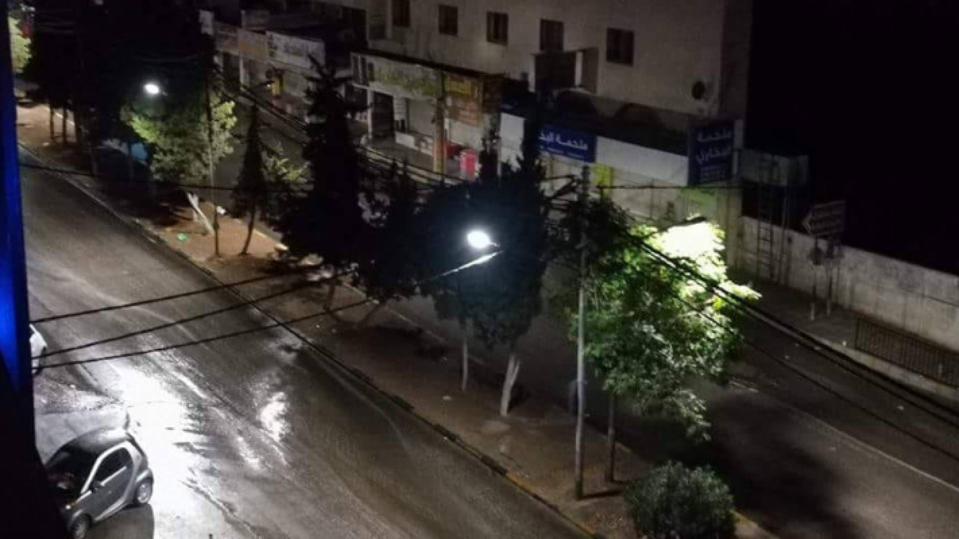 شهدت محافظة اربد تساقطا غزيرا للأمطار ليل الجمعة / السبت