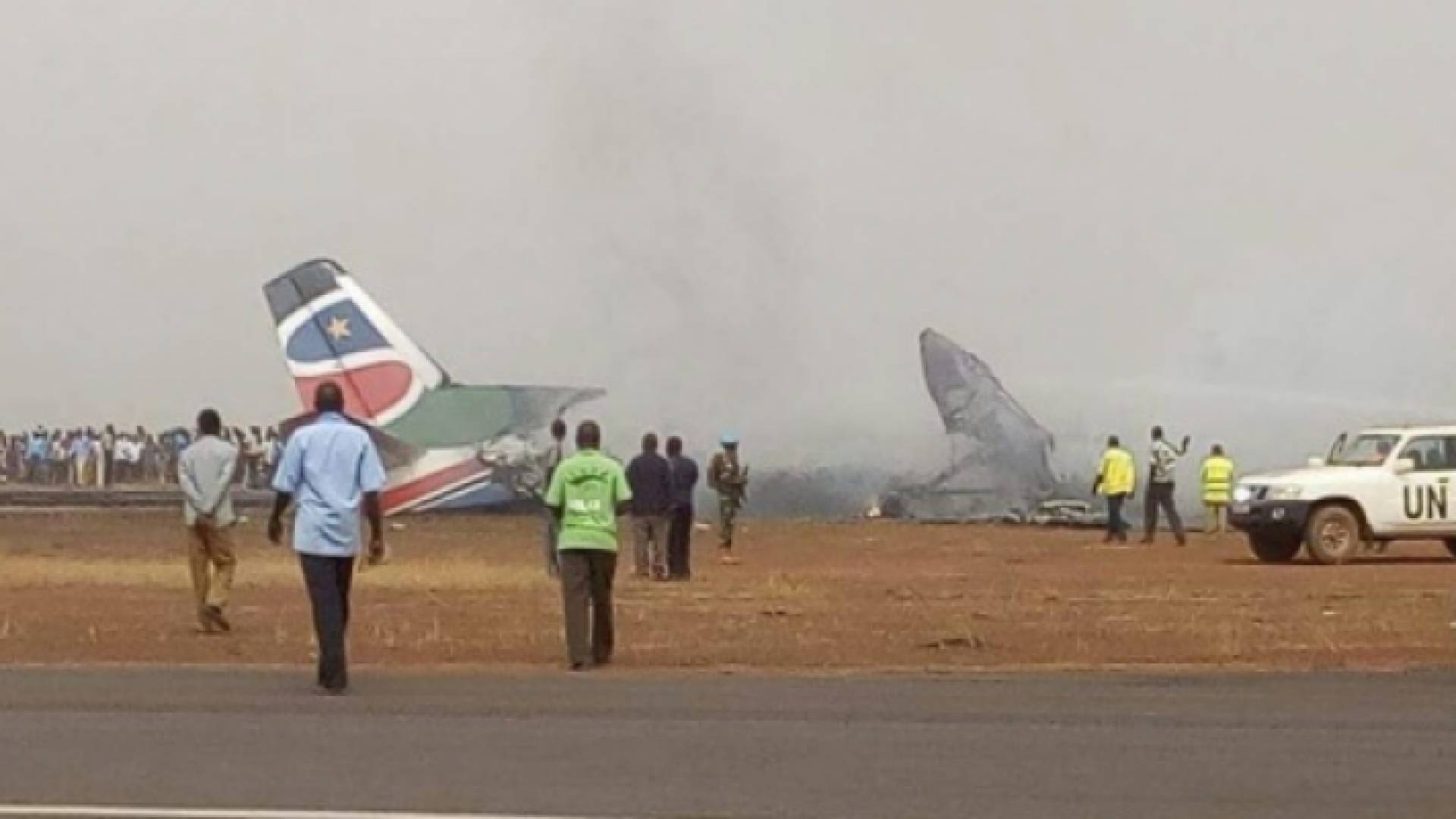 صورة من موقع تحطم الطائرة