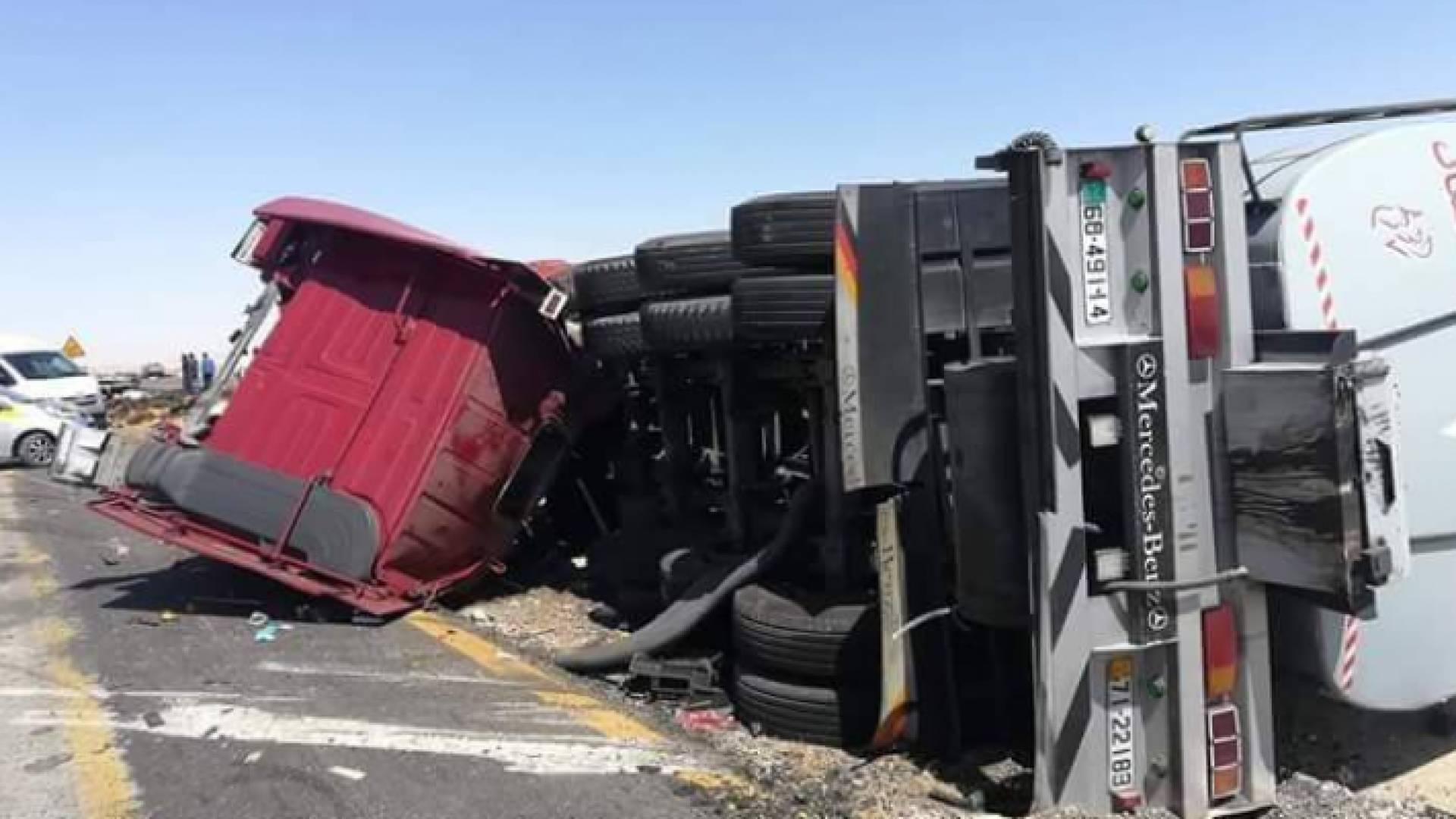 ثلاثة اصابات بحادث تصادم في الكرك