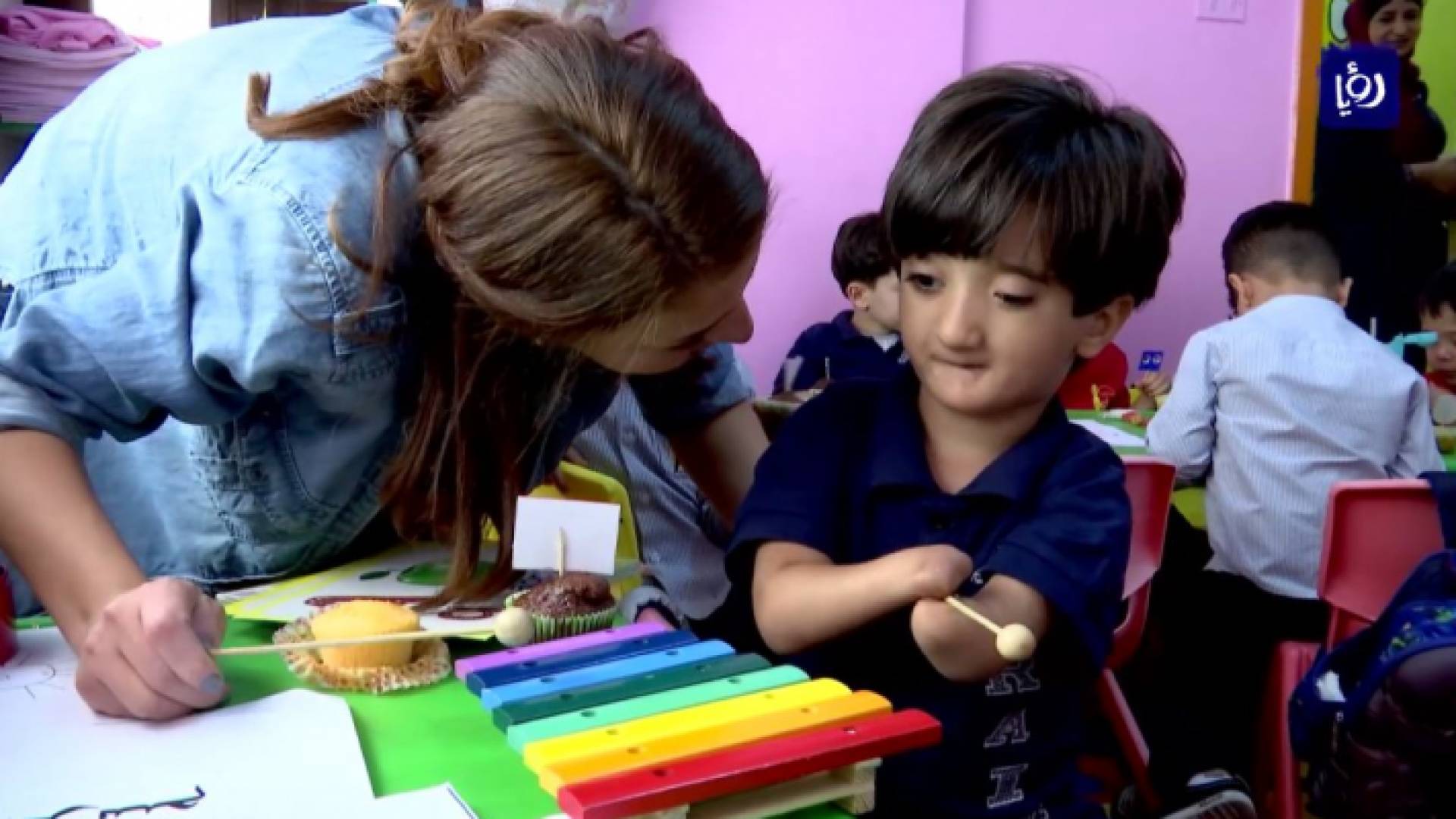 الطفل رويد يعود لمقاعد الدراسة