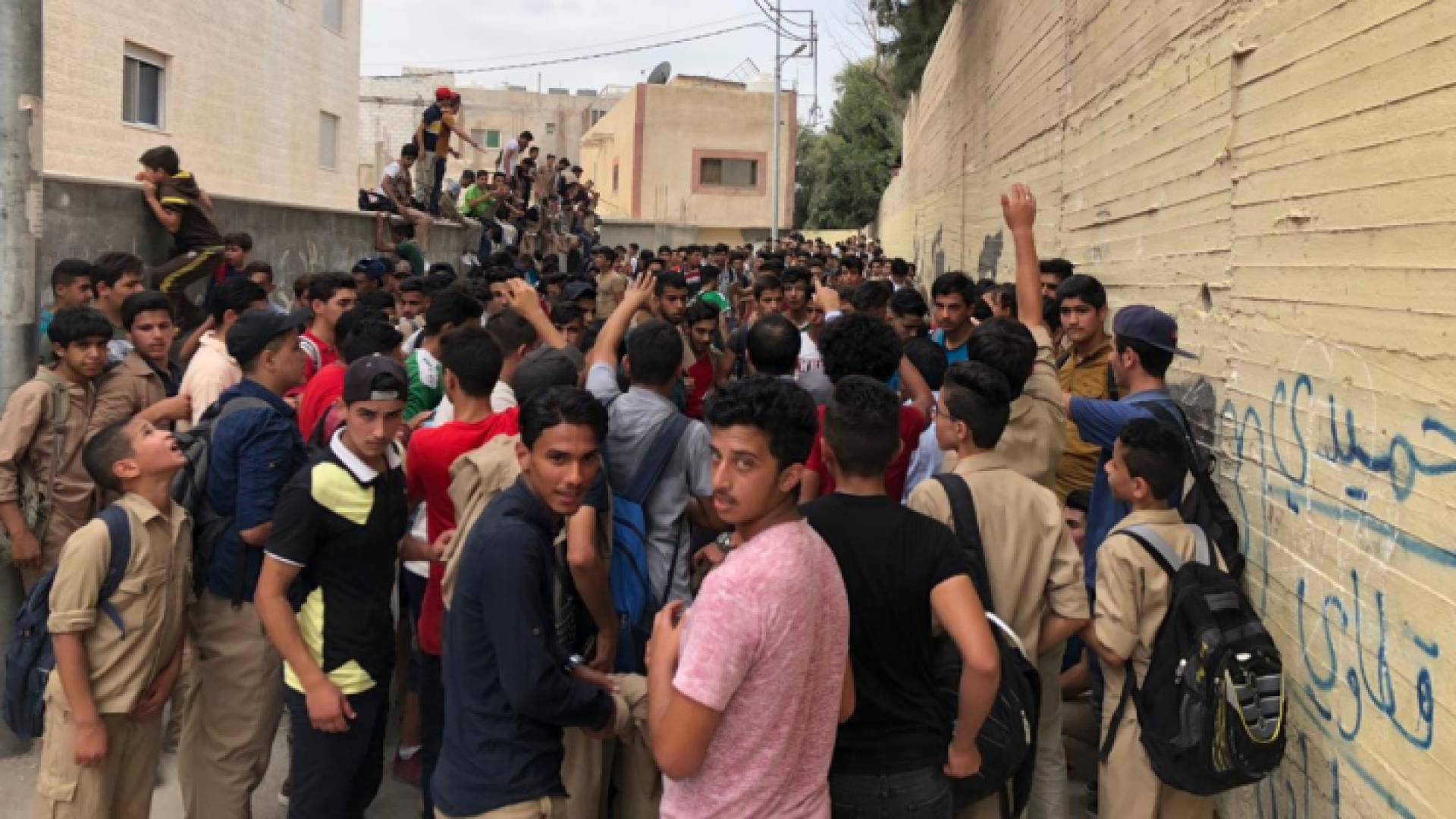 جانب من الاعتصام