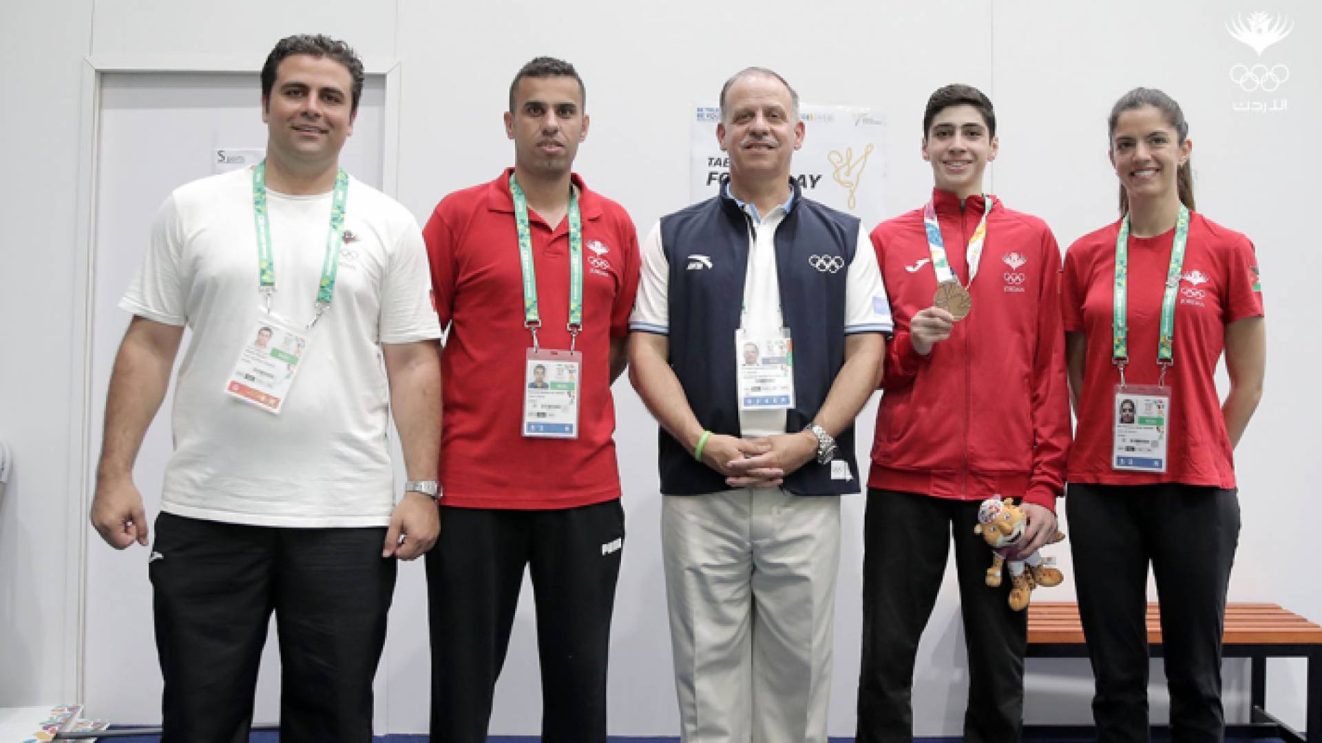 الأمير فيصل يتوج مصطفى باولى ميداليات الأردن بأولمبياد الارجنتين للشباب