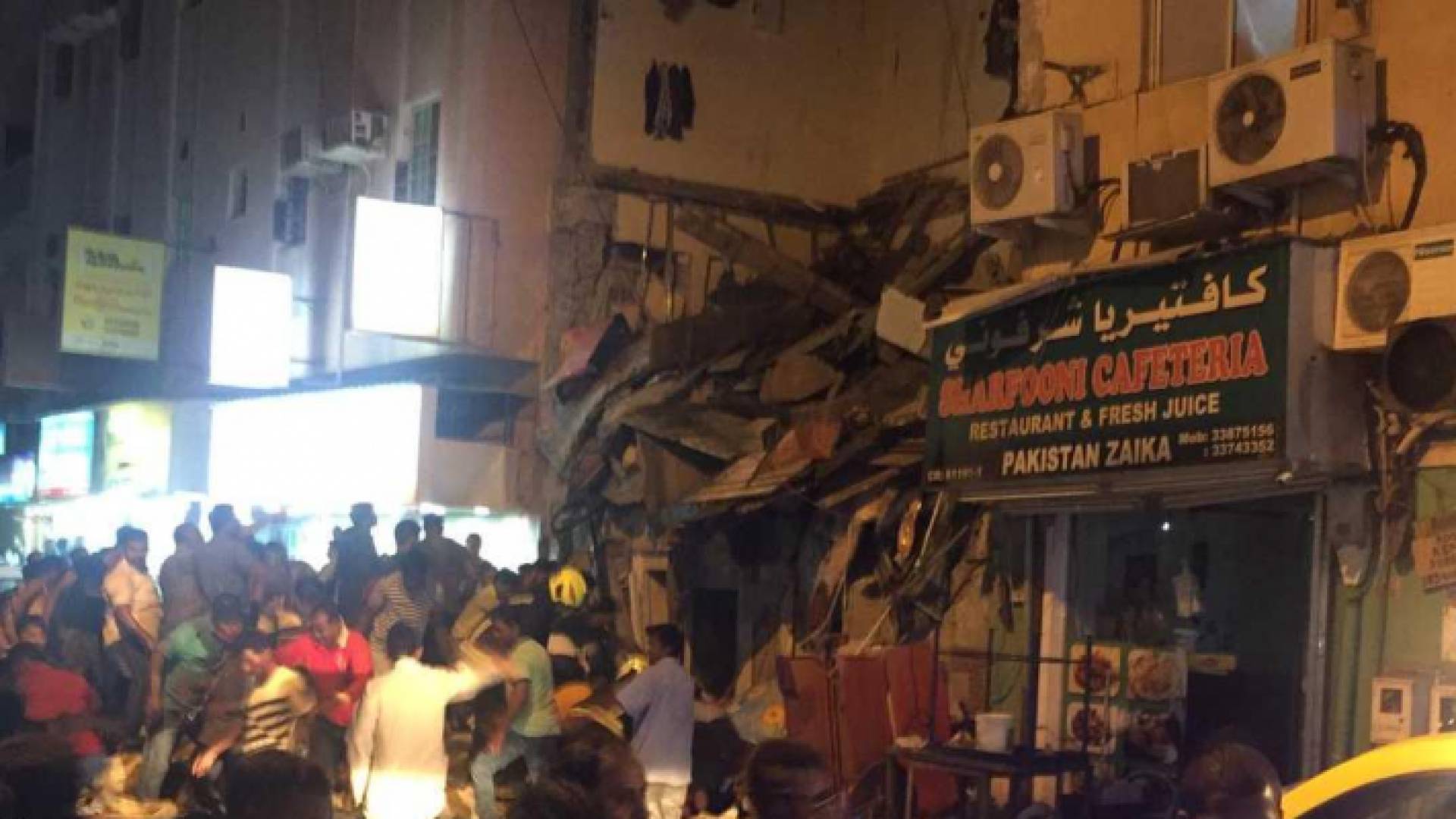 سقوط قتلى وجرحى في انهيار المبنى