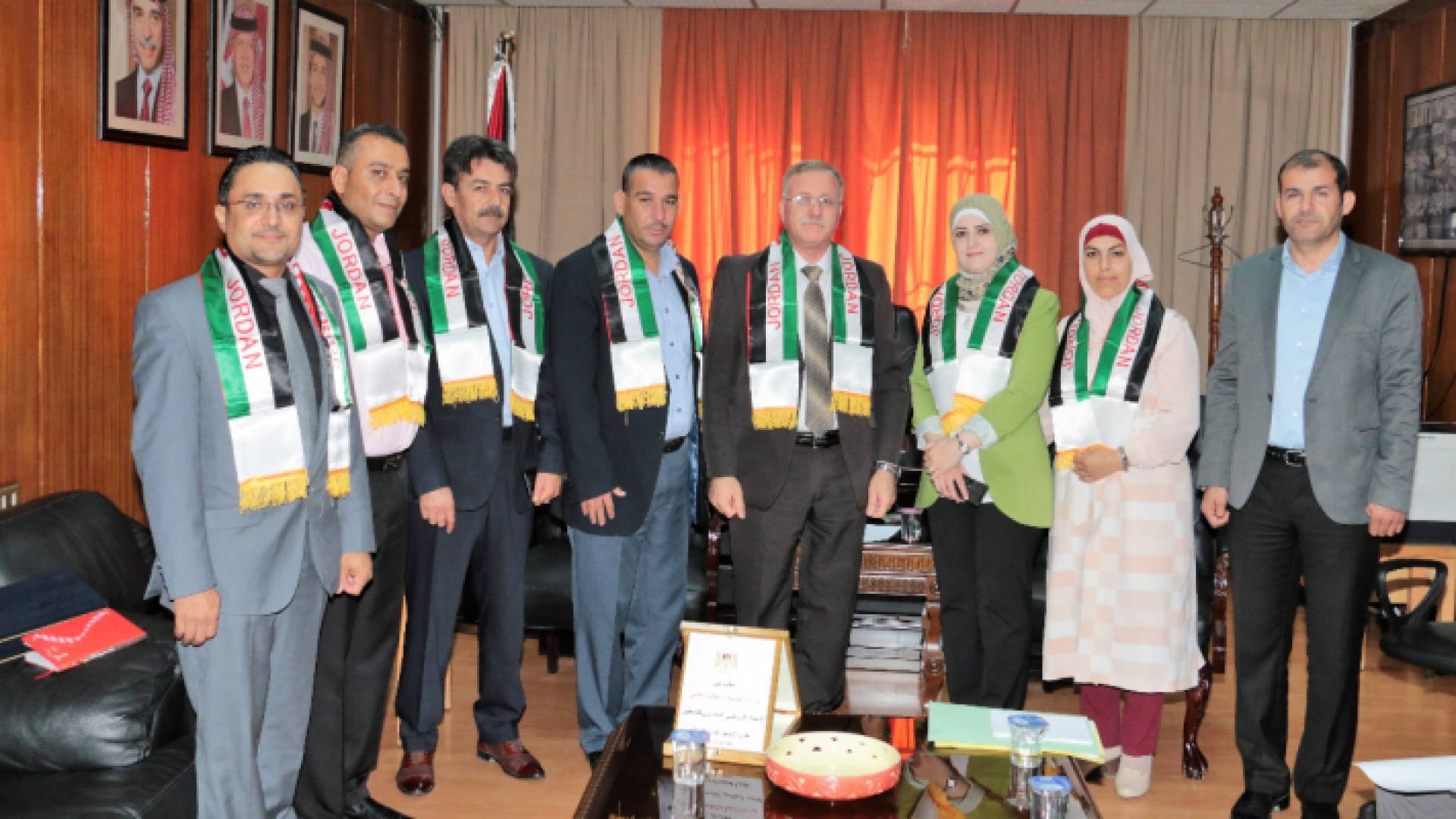 استقبال أمين عام وزارة التربية والتعليم للشؤون الإدارية والمالية سامي السلايطة وفد التربوي فلسطيني يزور الأردن