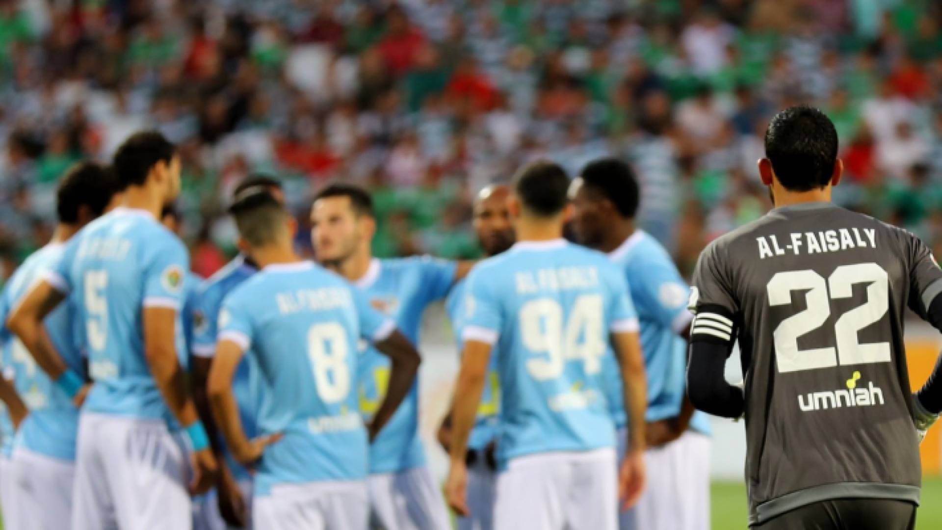 لاعبي فريق الفيصلي