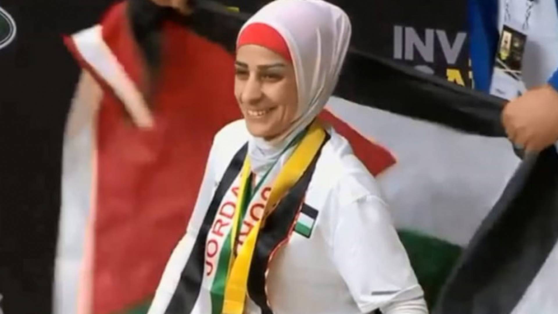 لبطلة الأردنية أماني عبد الرحمن