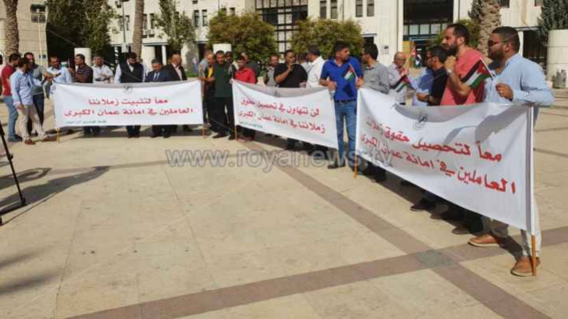 من اعتصام المهندسين الزراعيين بالامانة