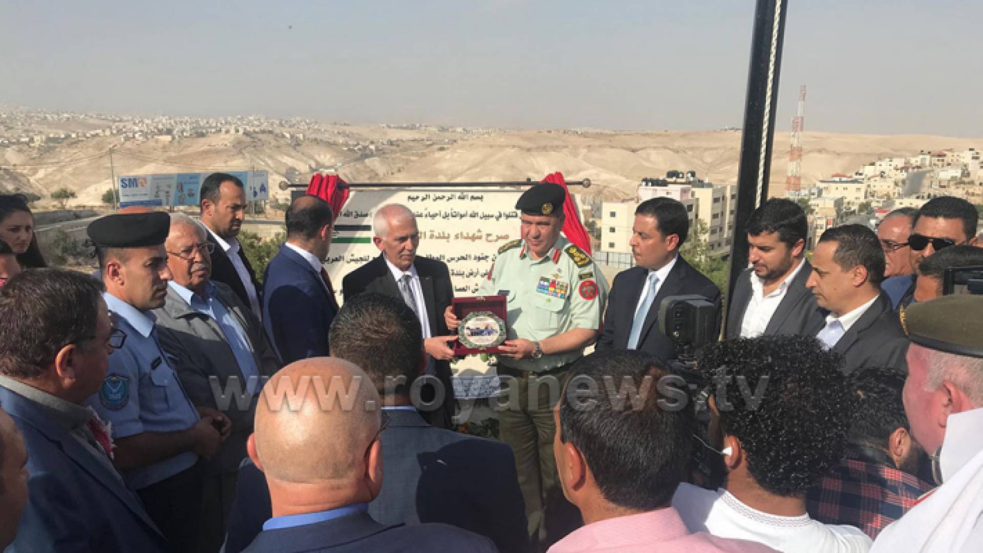 صورة من تدشين صرح لشهداء الجيش الأردني