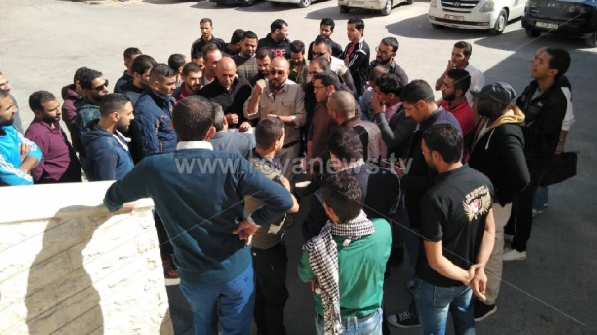 جانب من الوقفة الاحتجاجيه