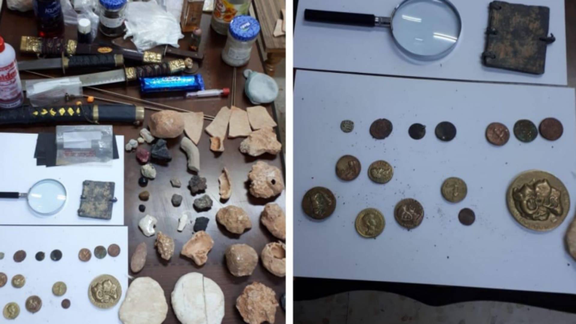 الأمن الوقائي يضبط قطعا أثرية وكتابا ذا قيمة تاريخية في الزرقاء