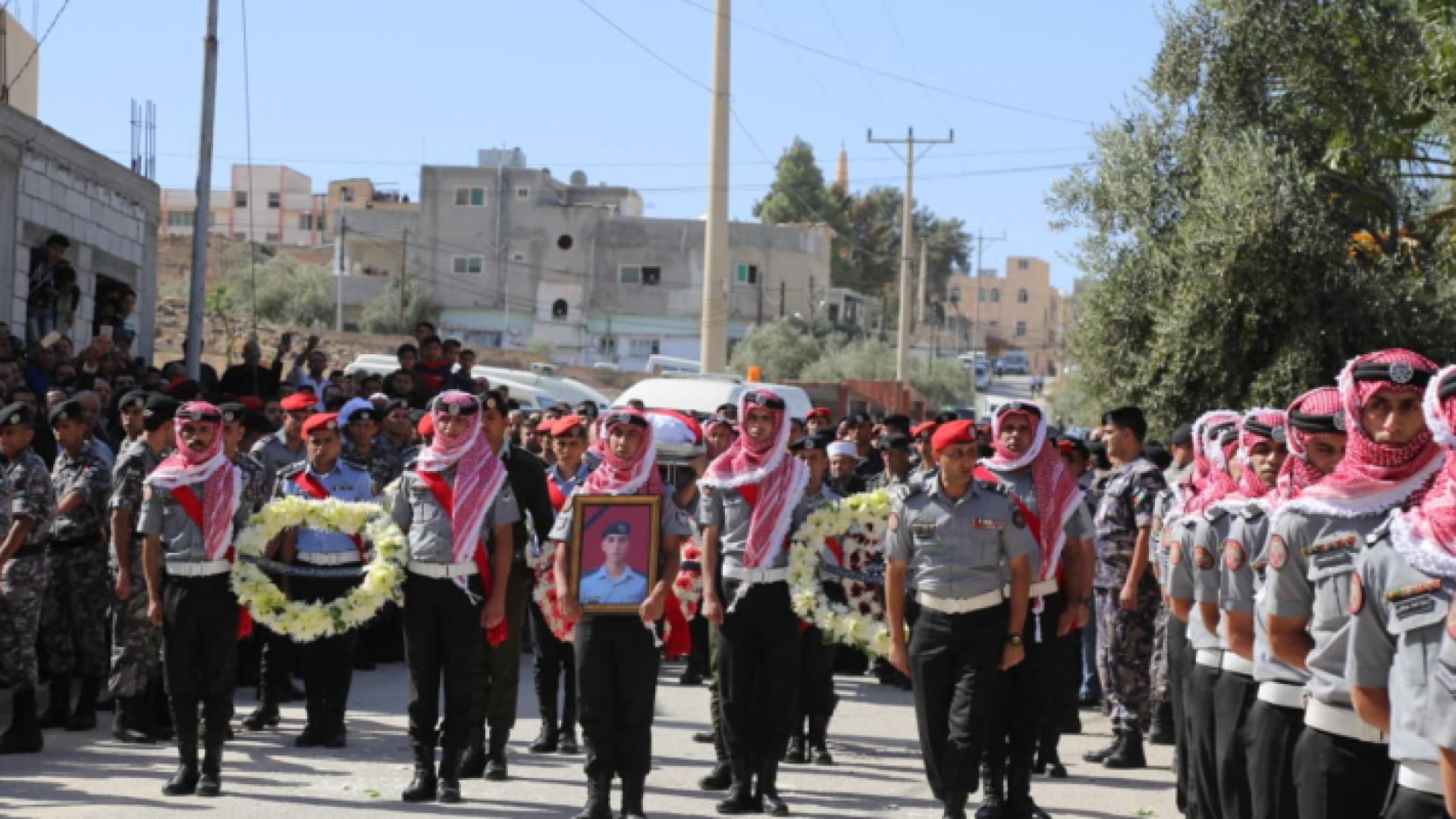اثناء تشييع الرقيب الجرادات- ارشيفية