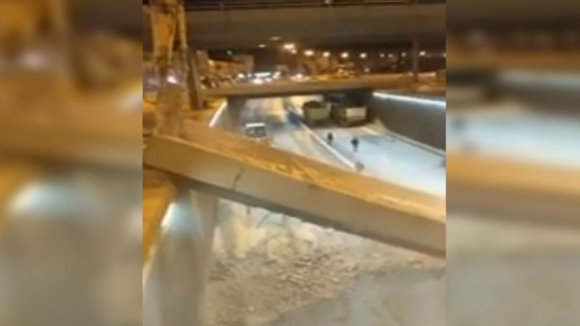 الأمانة تزيل جسرا إسمنتيا فوق نفق دوار المدينة الرياضية