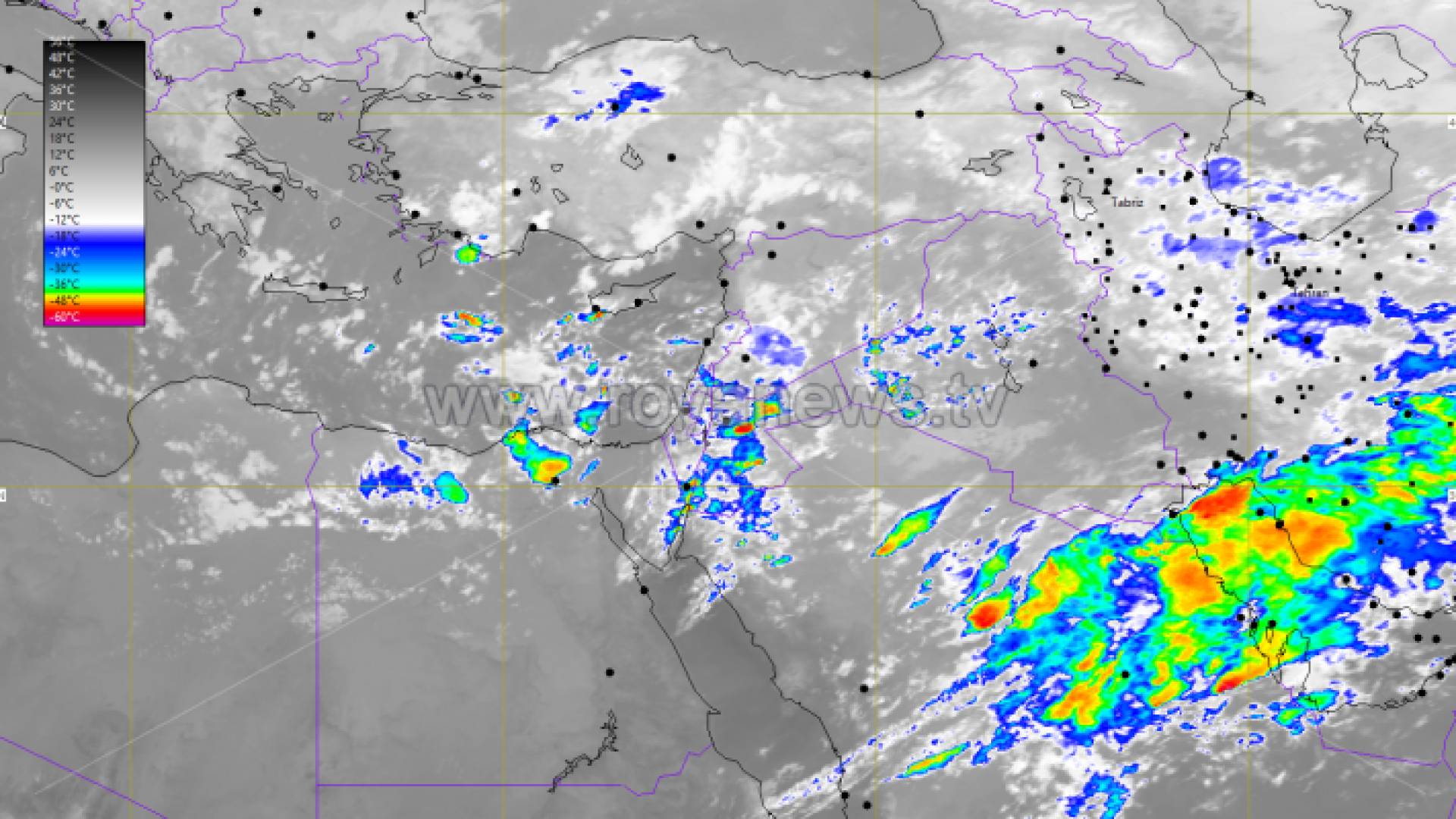 خرائط توضيحية من الارصاد