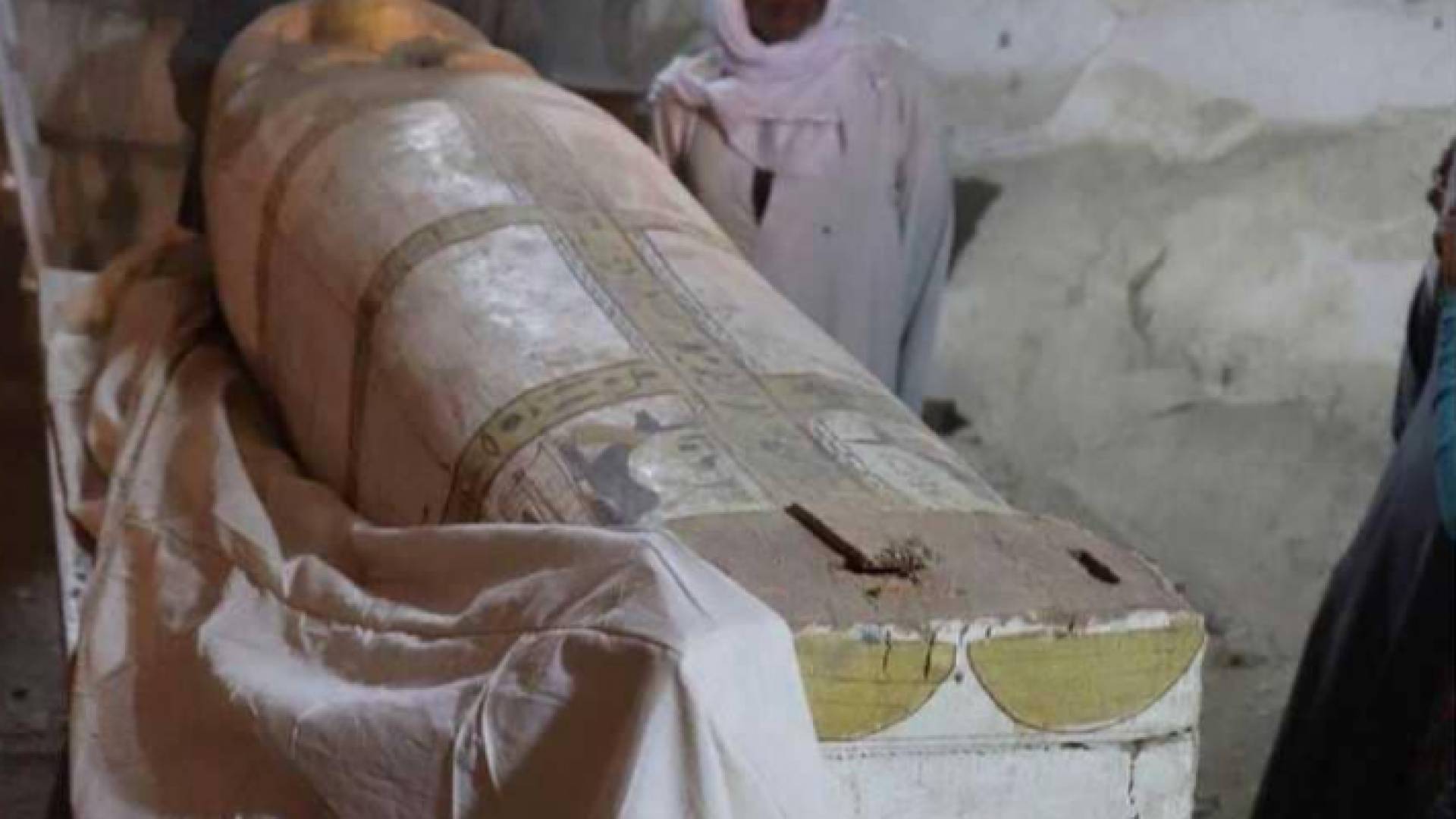 التابوت ظهر بحالة جيدة