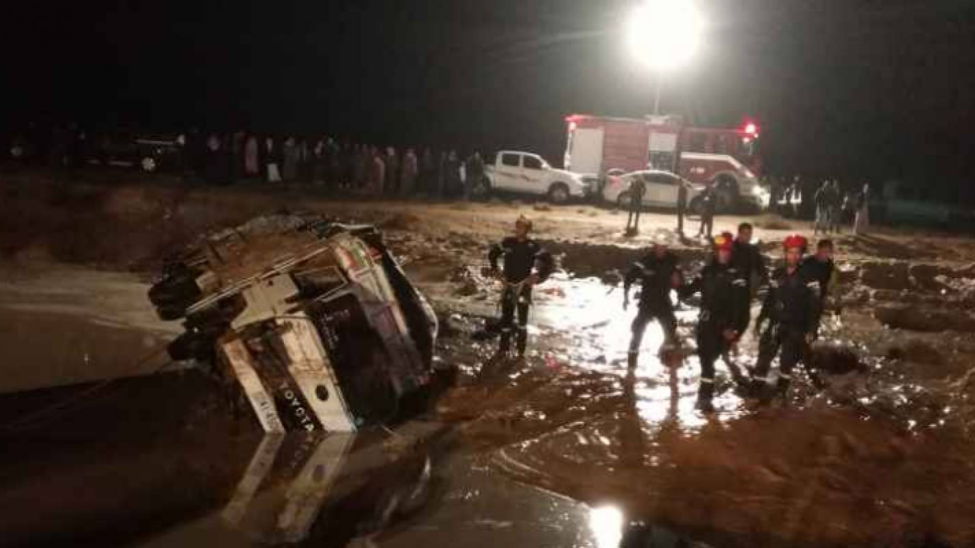 صورة من سيول مادبا امس الجمعة