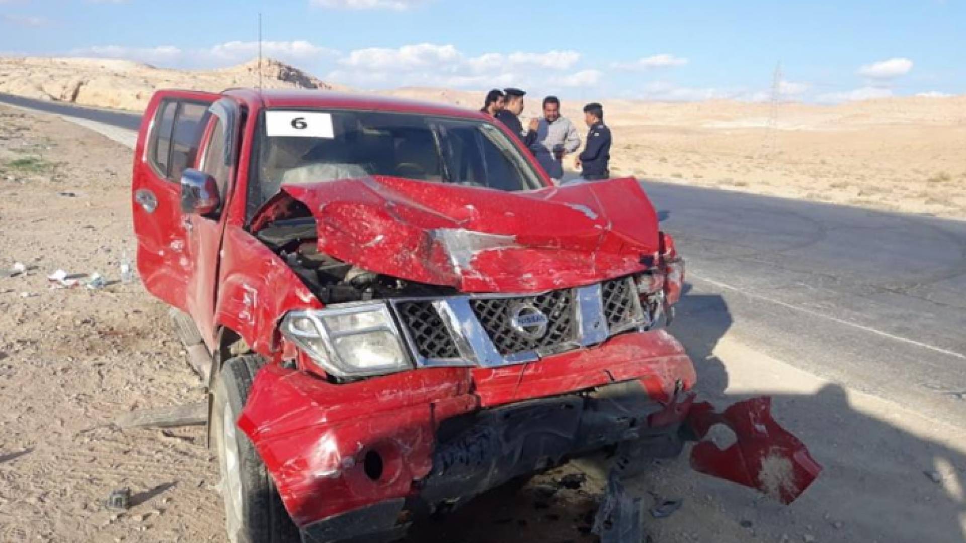 من الحادث