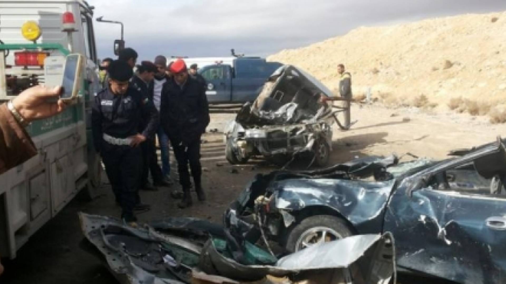 وفاة سبعيني و 3 إصابات بحادث تصادم في العقبة