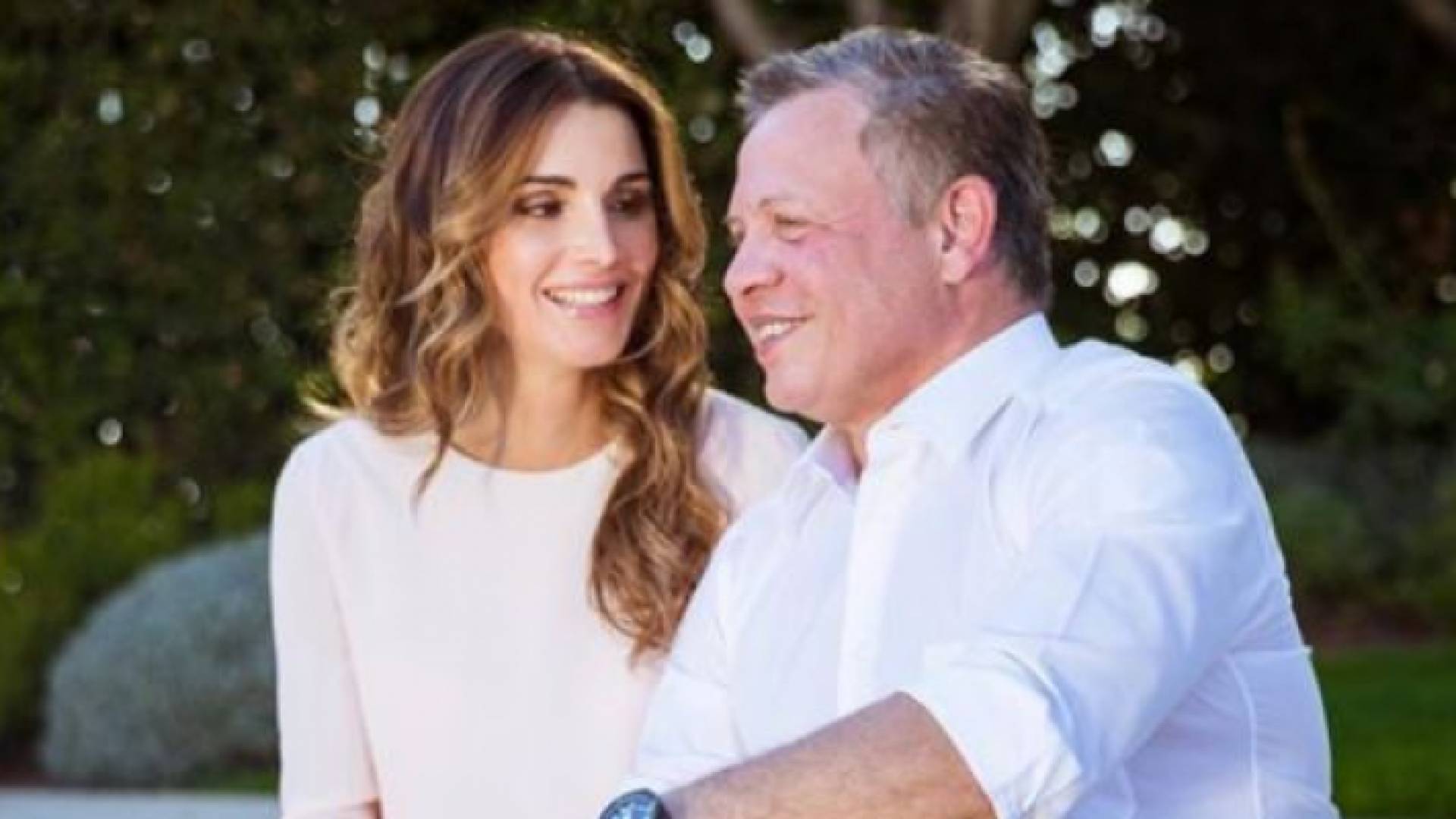 جلالو الملك عبدالله الثاني والملكة رانيا العبدالله