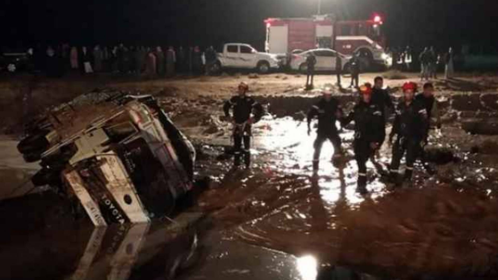 أرشيفية للسيول في مأدبا