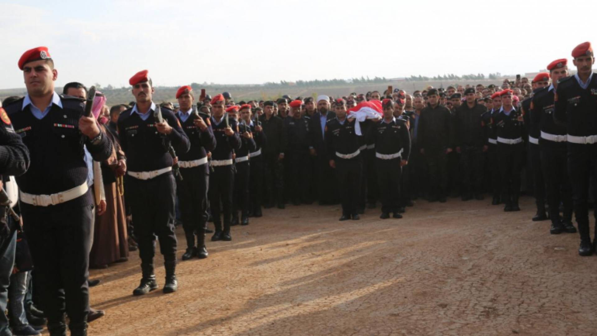 تشييع جثمان الشهيد الرواحنة في مادبا