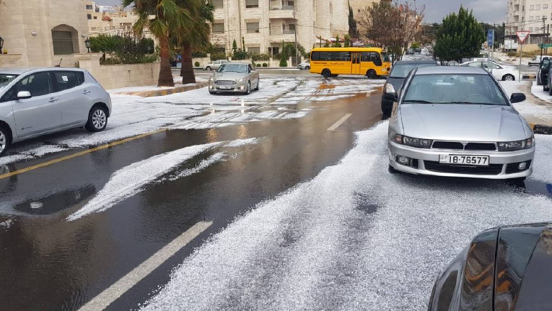 تساقط البرد في عمان