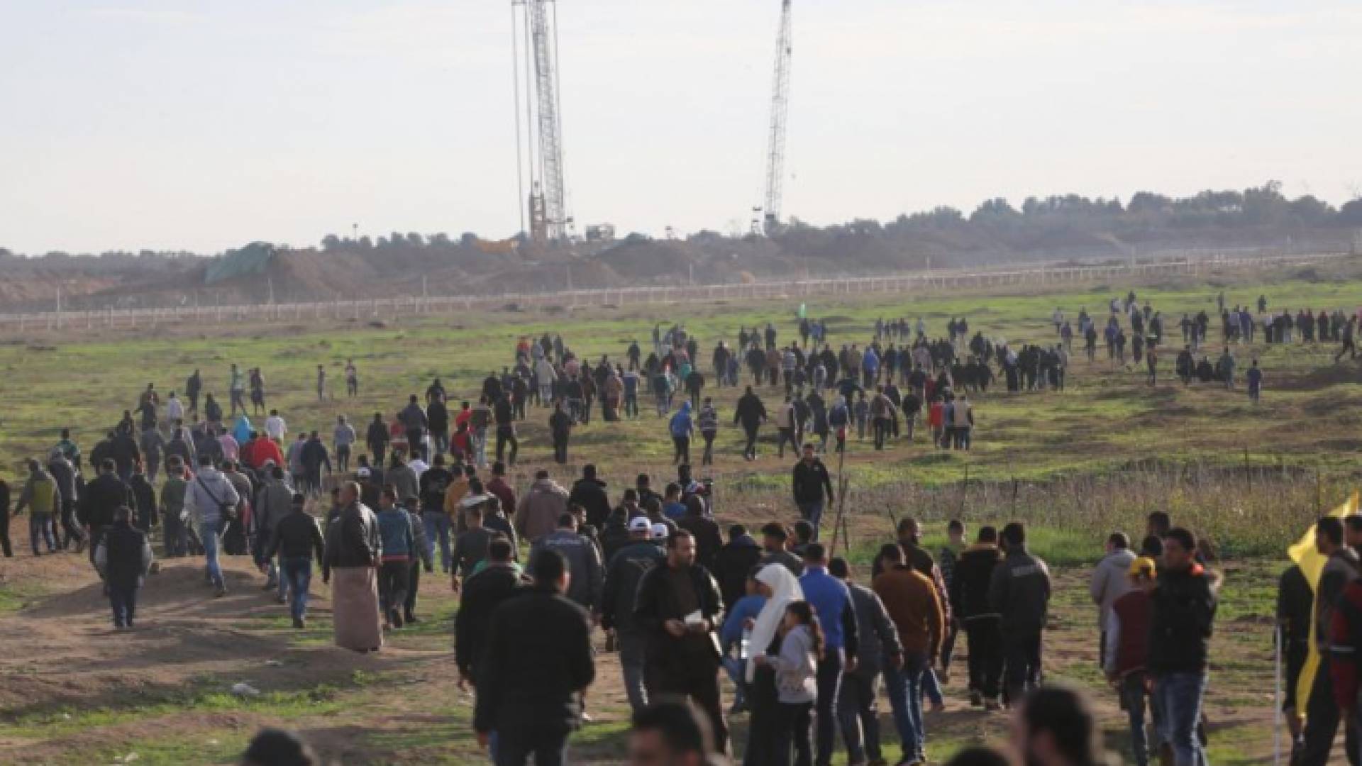 من مسيرات العودة في غزة