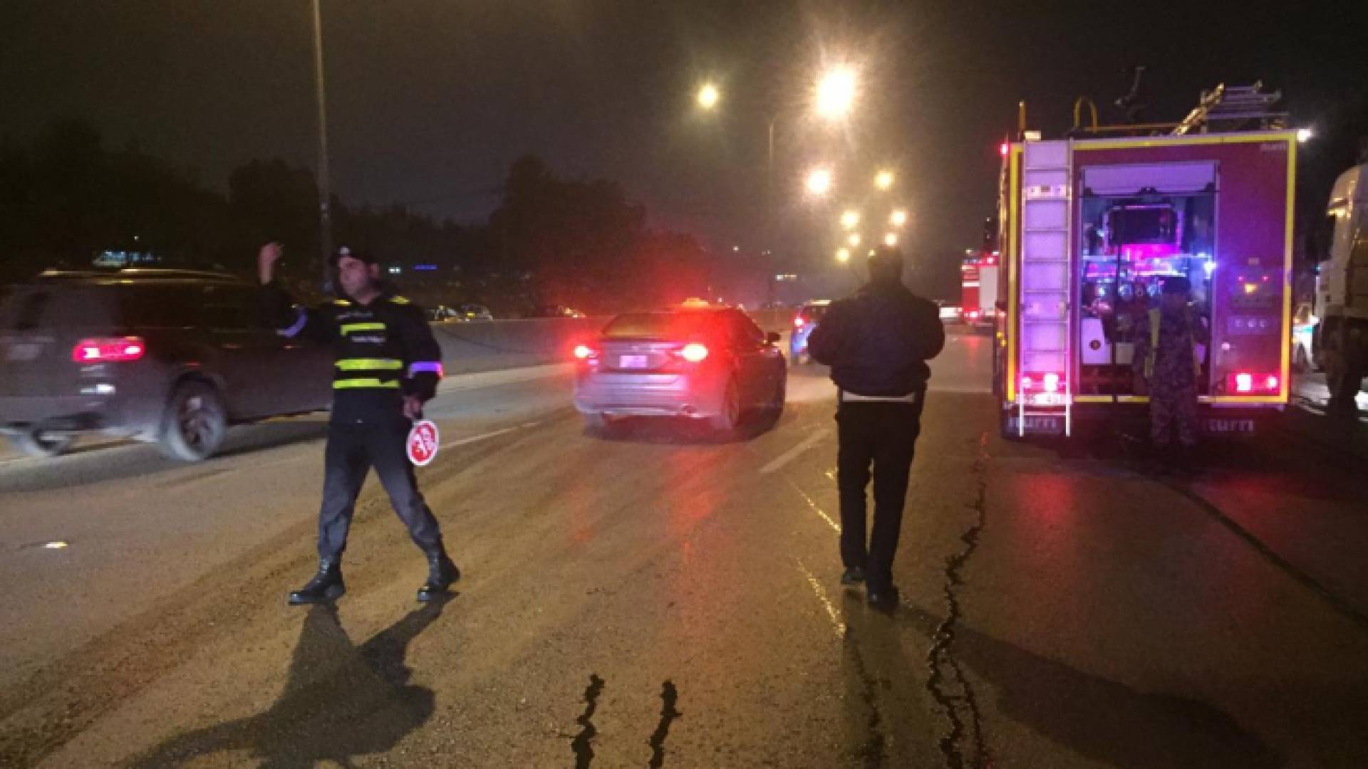 من مكان وقوع الحريق